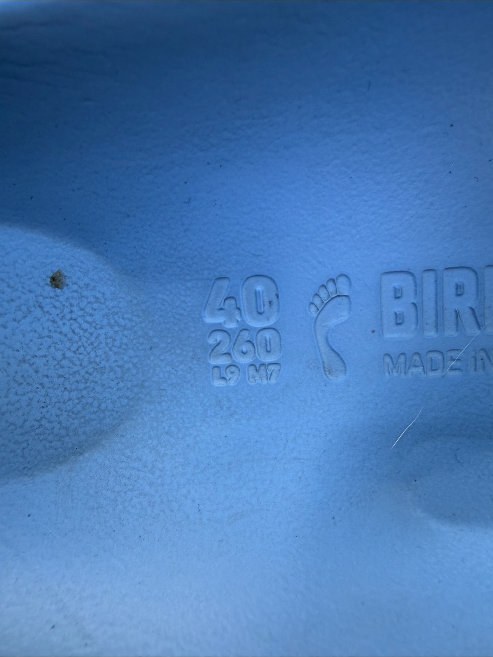 Birkenstock Two-Strap Slide Sandals in Light Blue - Picture 5 of 6